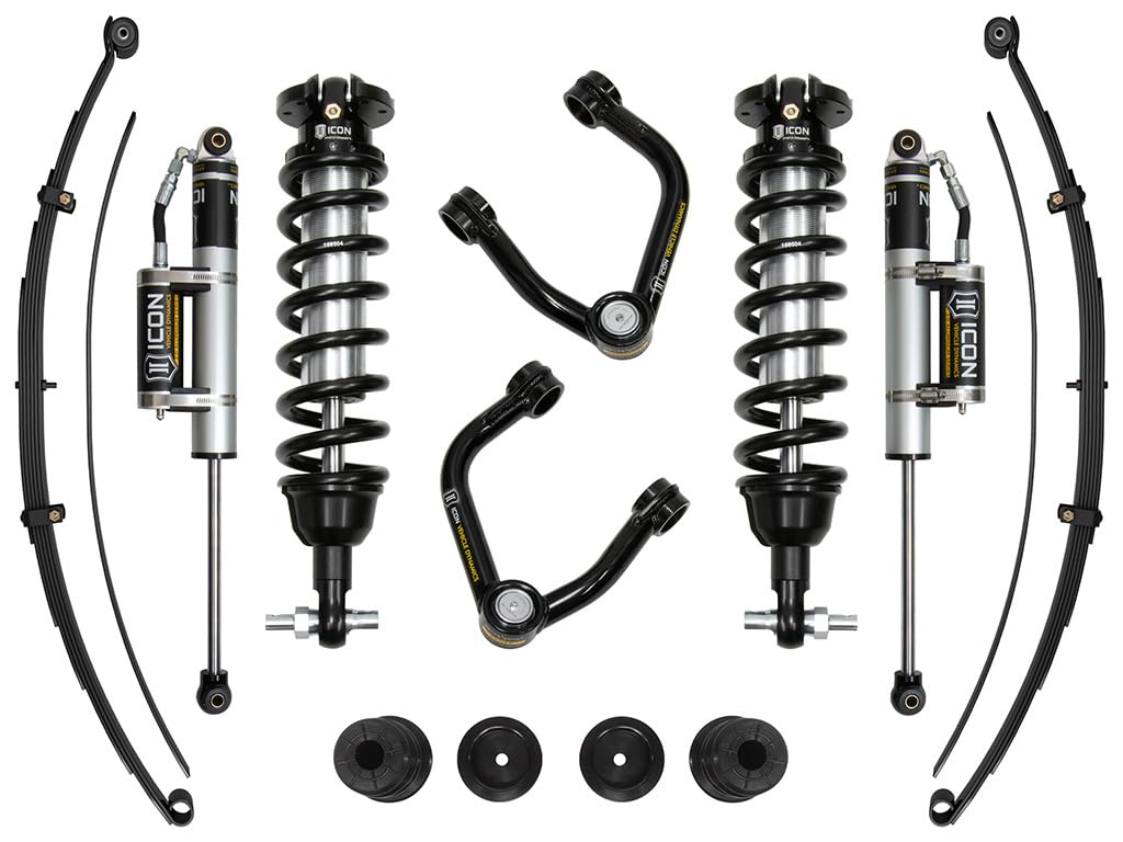19-21 Ford Ranger ICON, 0-3.5" Lift, Stage 6 Susp System, Tubular UCA Al Knuckle
