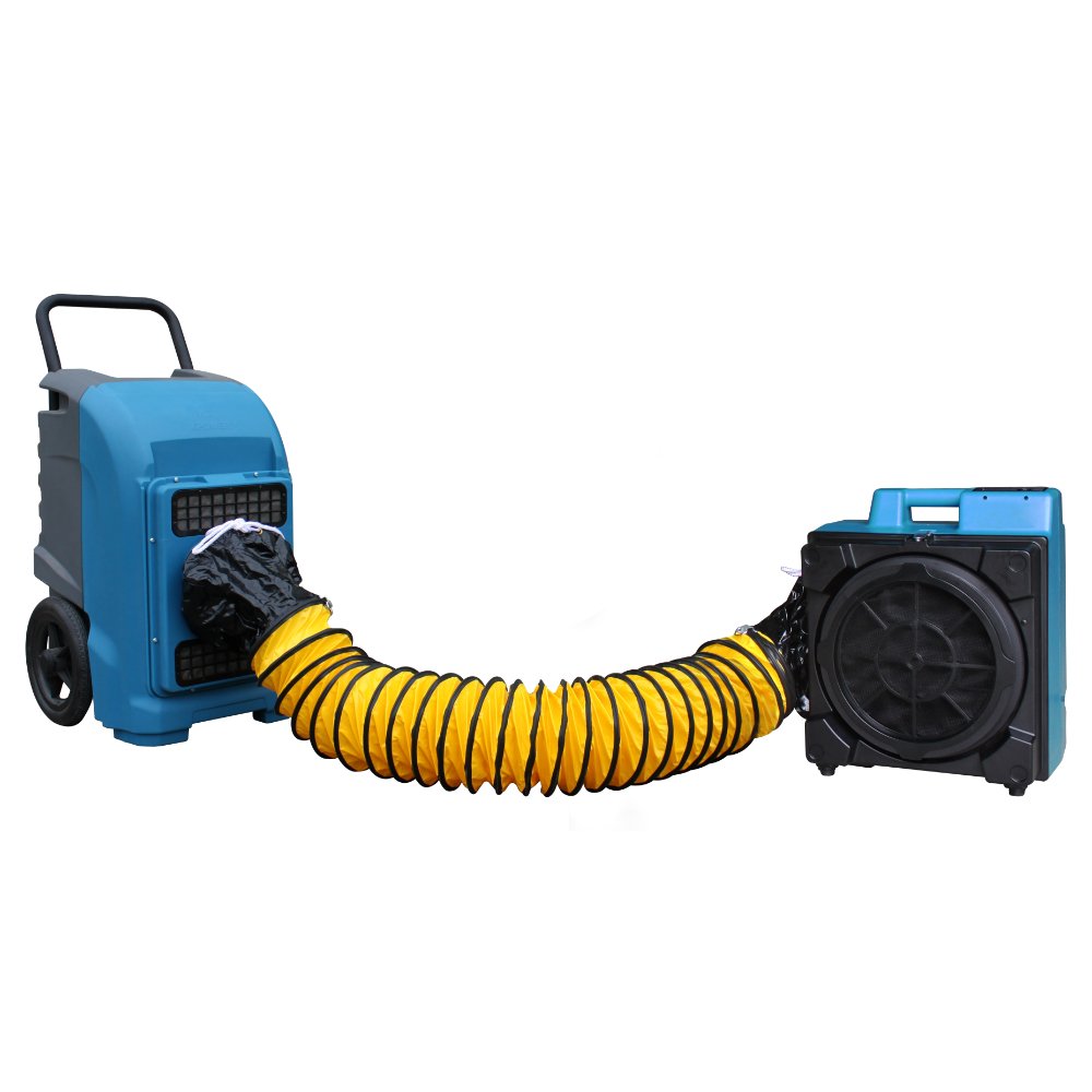 8DH15 XPOWER Extra Flexible 8" Diameter 15 Ft Ventilation Duct PVC Ducting Hose