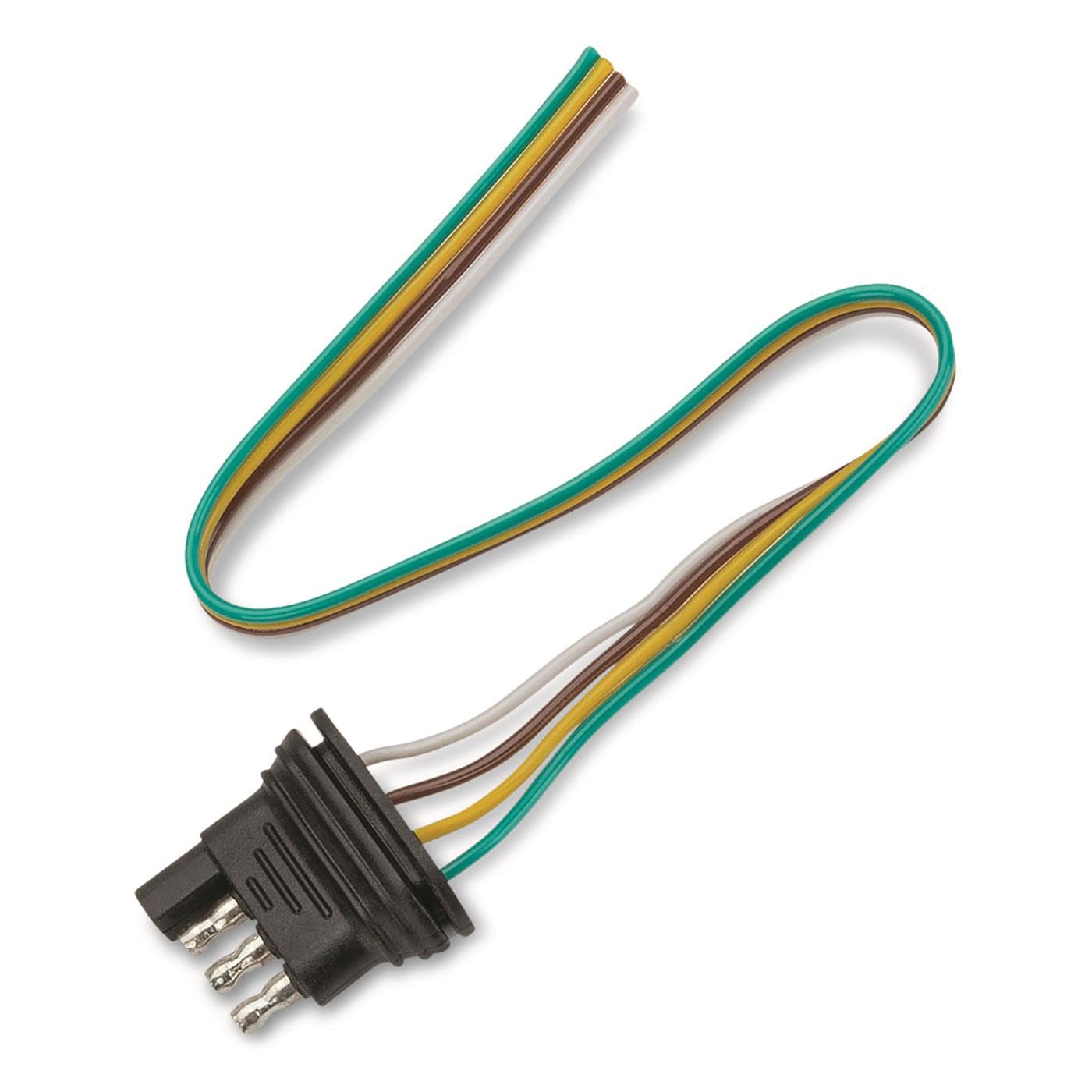 4-Way Flat TOWSMART 12 in. Trailer Wiring Connector