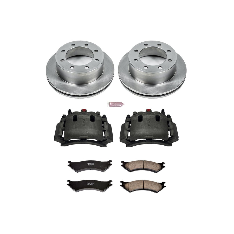 Power Stop KCOE5203 Stock Replacement Brake Kit Rear (with Calipers) For E-, E-250, E-250 Econoline, E-350 Club Wagon, E-350 Econoline Club Wagon, E-350 Super Duty [Model Specific]