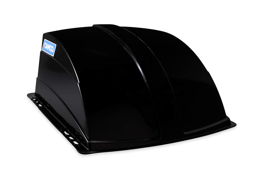 Camco Roof Vent Cover Standard, Opens for Easy Cleaning, Aerodynamic Design, Easily Mounts to RV with Included Hardware-Black (40443)