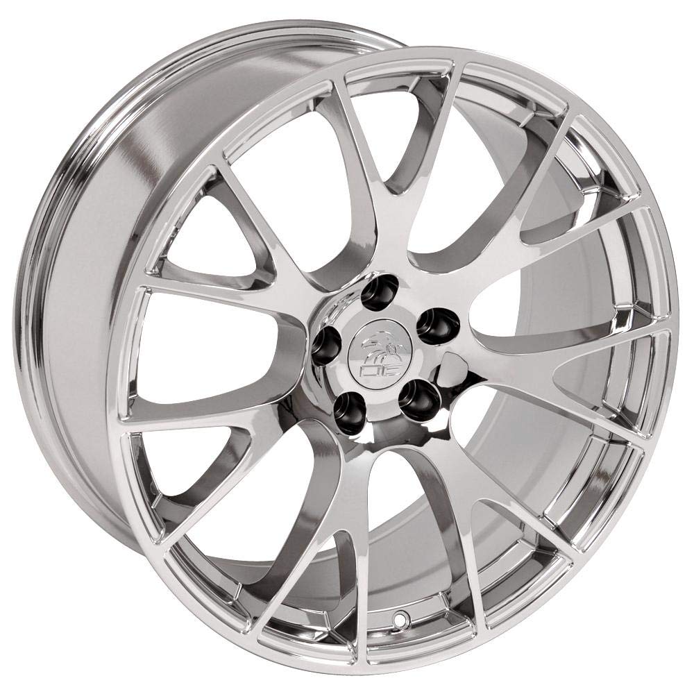 22 Inch OE Wheels DG69 Rim Fits Ram Hellcat Style 5x139.7 22x10 Chrome (1)