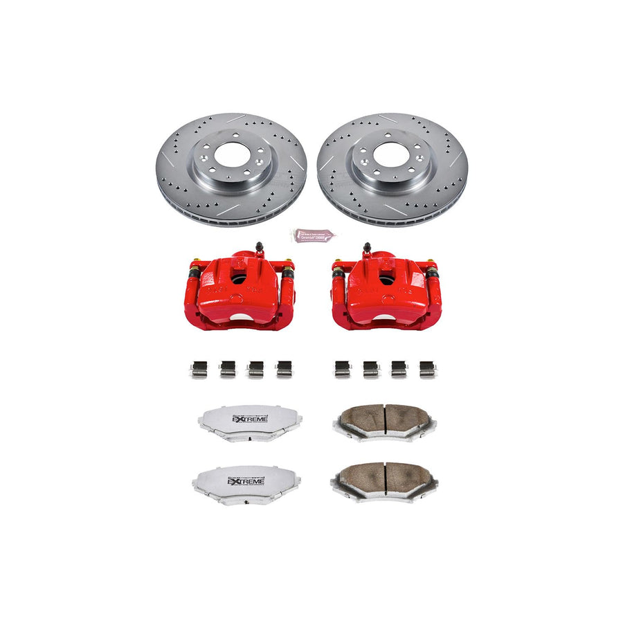 Power Stop Z26 KC2964-26 Front Street Warrior Brake Kit Mazda For Mazda RX-8 2004-2008 [Model Specific]