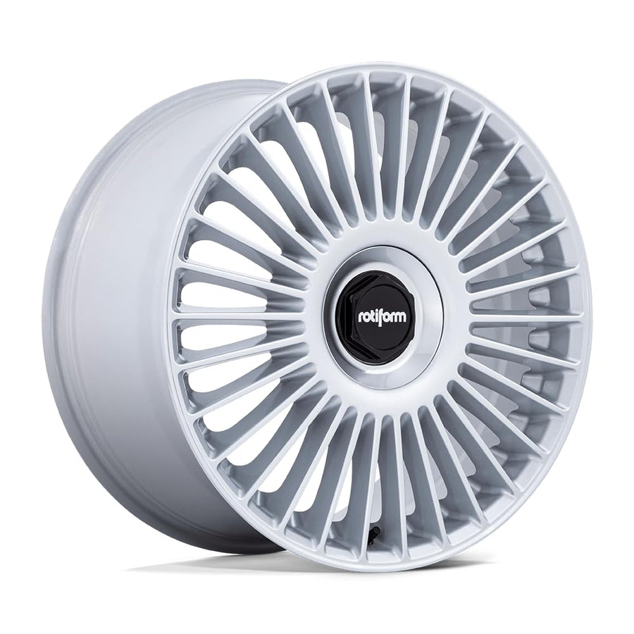 22x10 Rotiform RC202 GRZ Gloss Silver Wheel 5x112/5x120 (35mm)