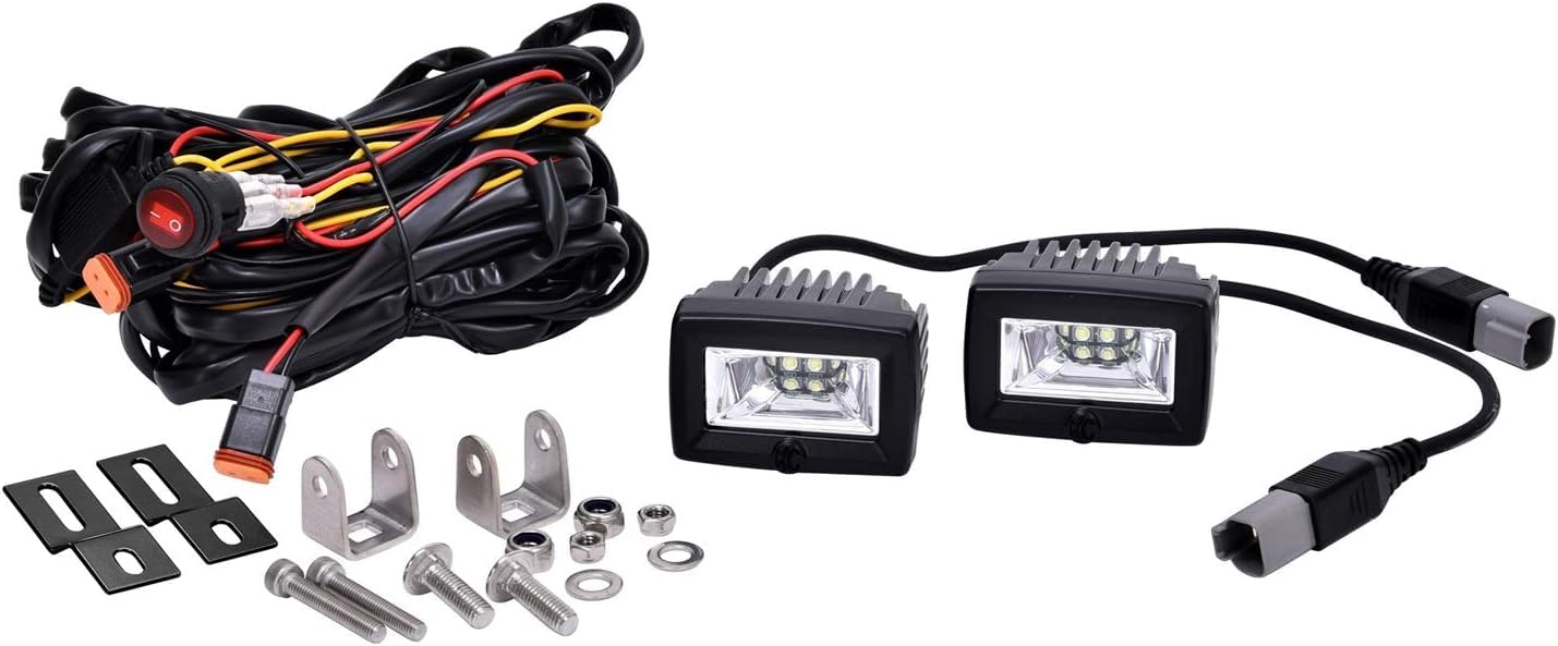 KC HiLiTES LED Backup Flood Light System C Series C2 Pair, 1 Pack 519