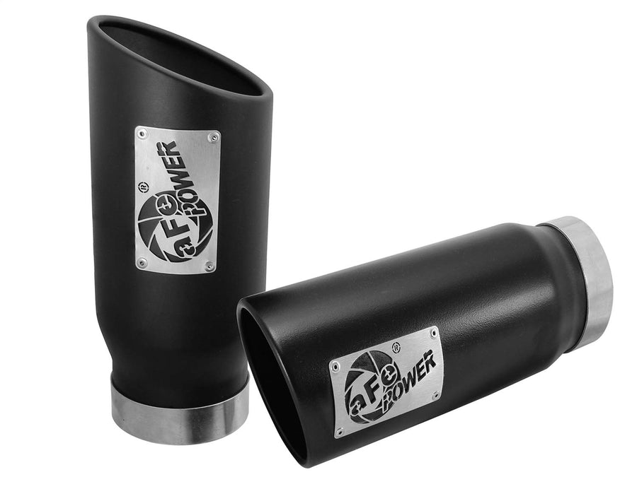 MACH Force-Xp aFe Power 49T40506-B12 Clamp-on Exhaust Tip Black 409 Stainless Steel