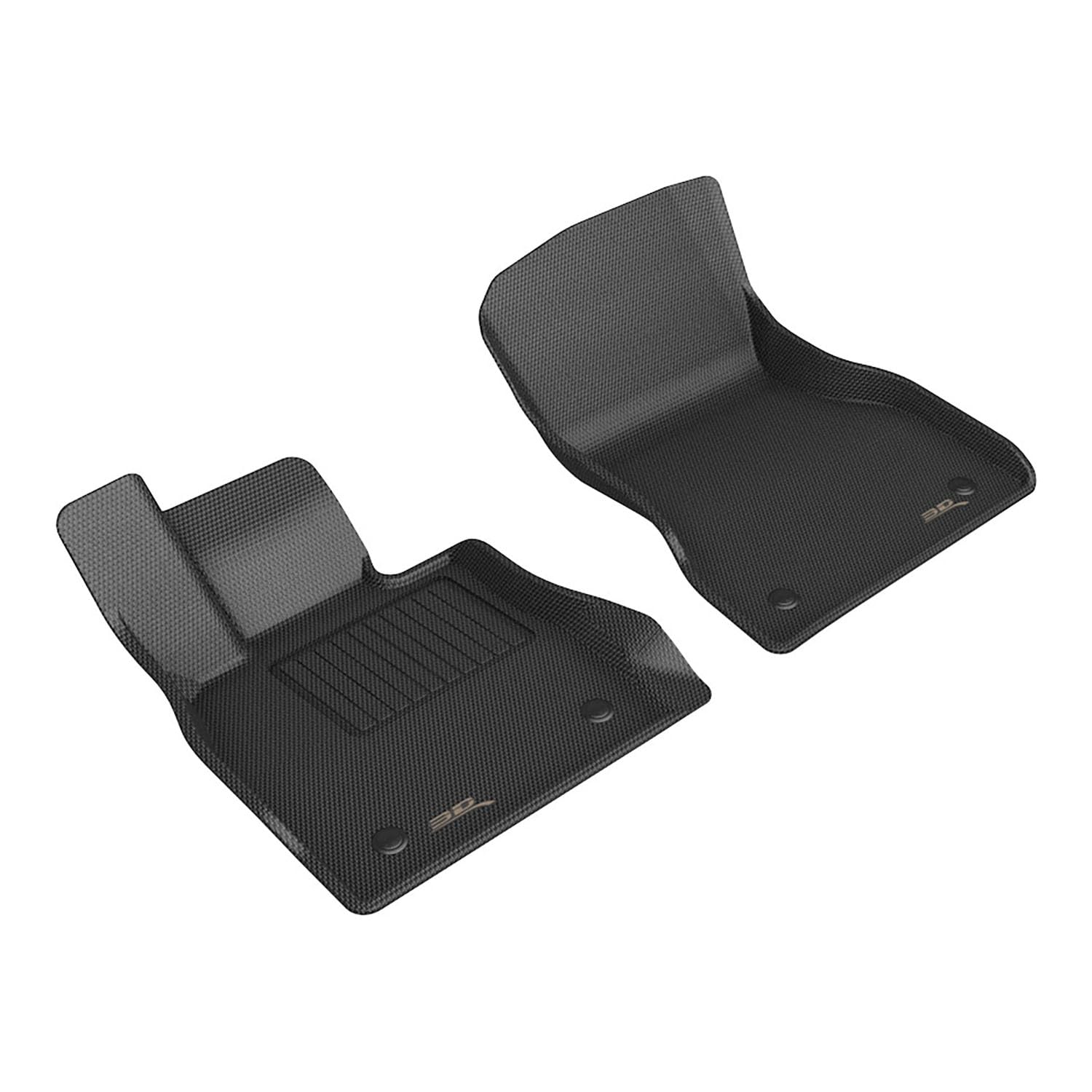 Kagu Floor Mat 3D MAXpider Custom Fit (Black) Compatible with BMW 7 Series / i7 (G70) 2023-2026 - Front Row