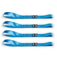 Heavy-Duty Borne Off-Road Ratchet Tie-Down Kit (4-Pack), Blue