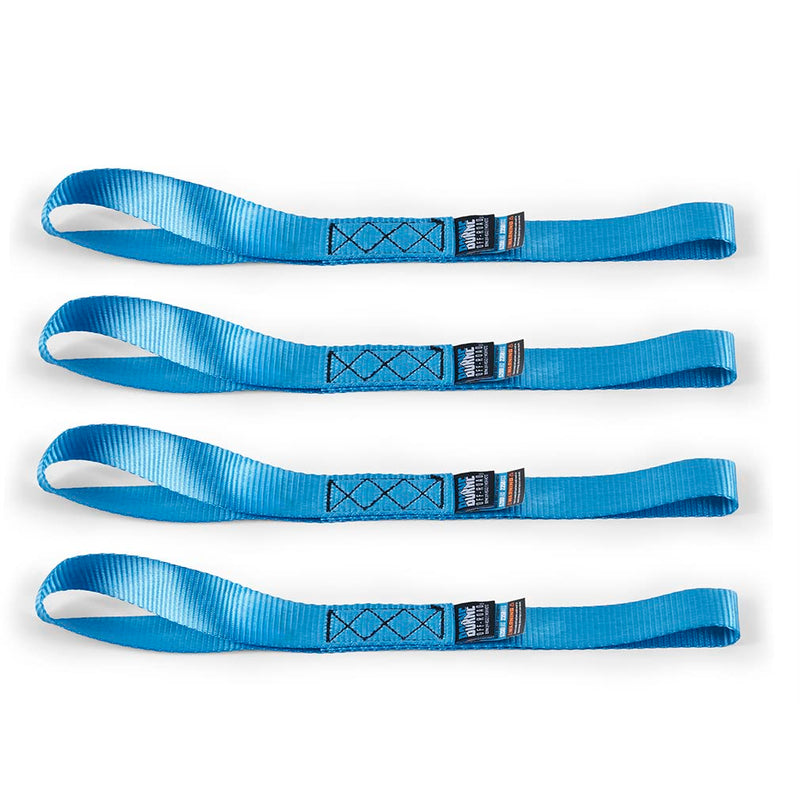 Heavy-Duty Borne Off-Road Ratchet Tie-Down Kit (4-Pack), Blue