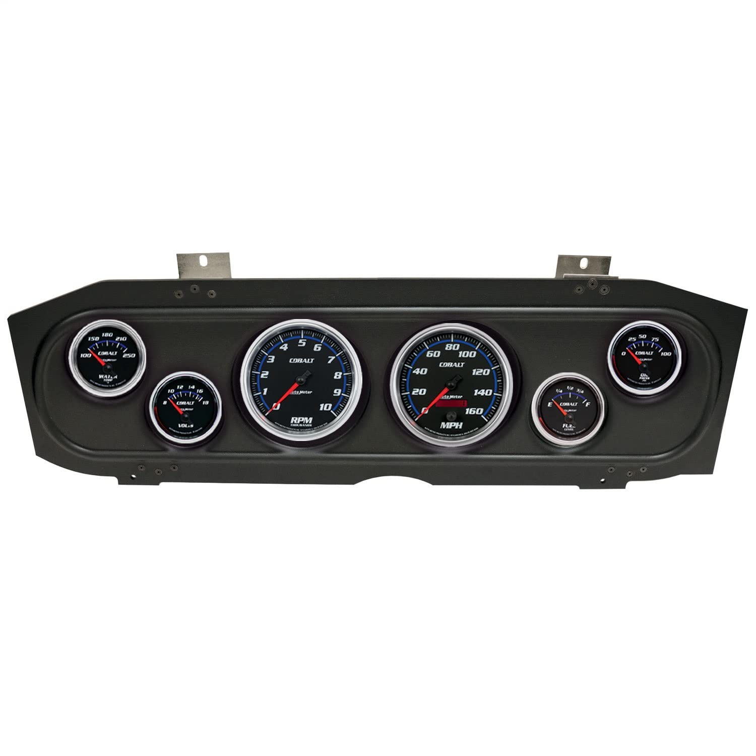 AutoMeter Dash Kit Direct Fit, (3 3/8" X2, 2 1/16" X4), MERC Cougar 69-70, Cobalt (2913-05)
