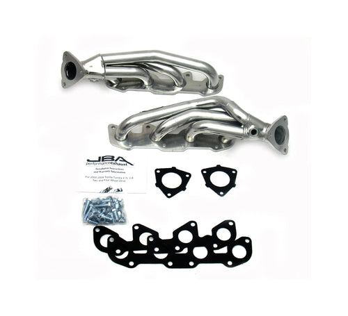 JBA 1-1/2" Shorty Stainless Steel Silver Ceramic Exhaust Header for Tundra/Sequoia 2010SJS 4.7L