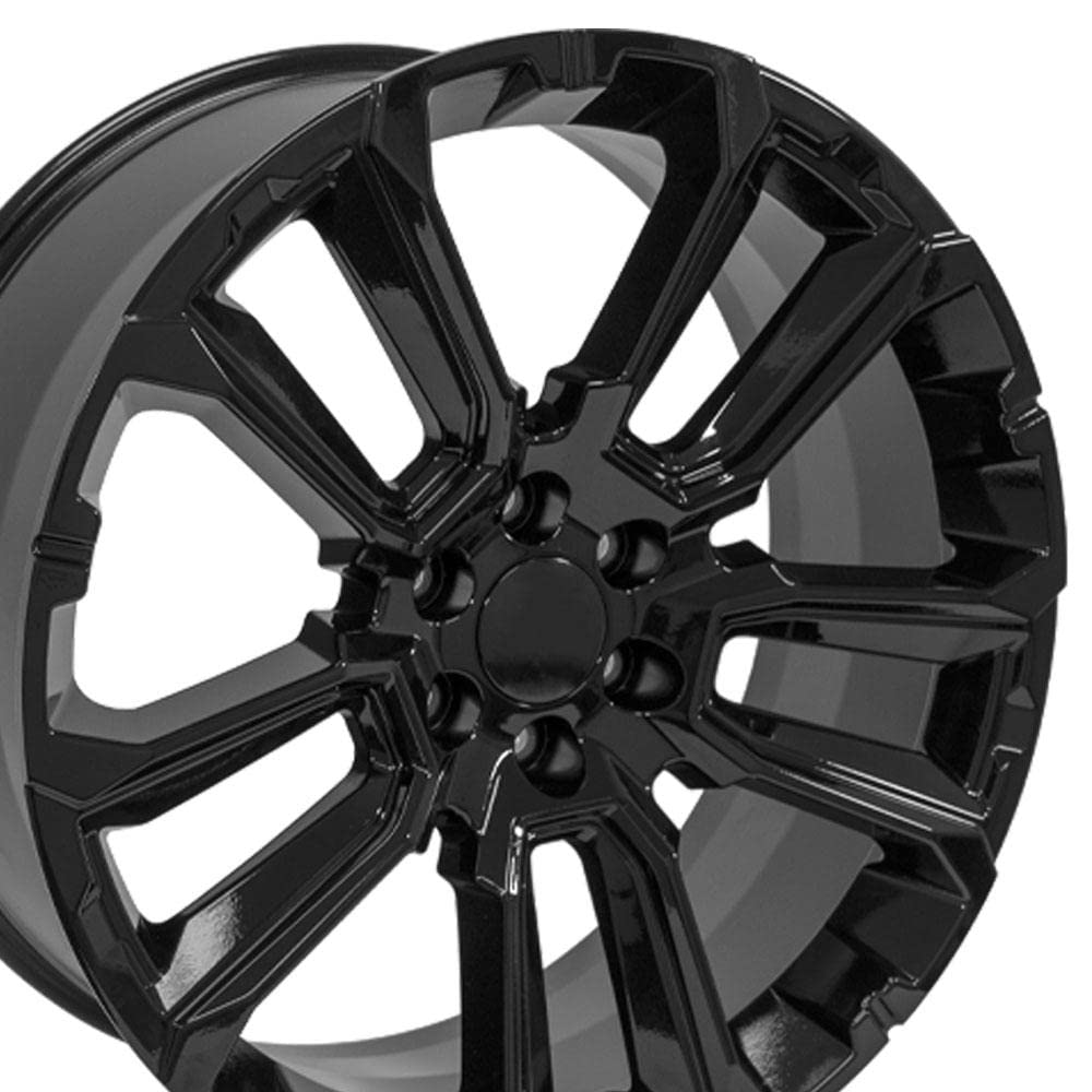 OE Wheels 24 Inch CV68 Rim Fits Suburban 1500 High Country Style 6x139.7 24x10 Gloss Black - Hollander 14088 (1)