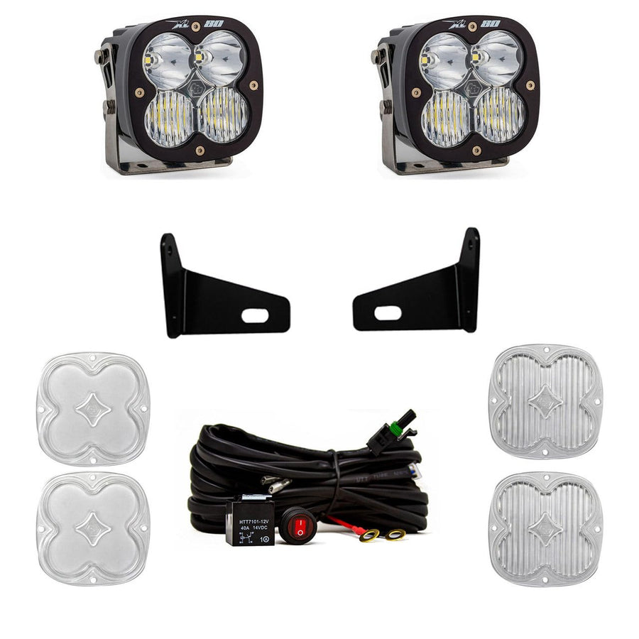 XL80 Baja Designs LED A-Pillar Light Kit for Can-Am Maverick X3 2017-22 UTV (Driving/Combo; Clear)