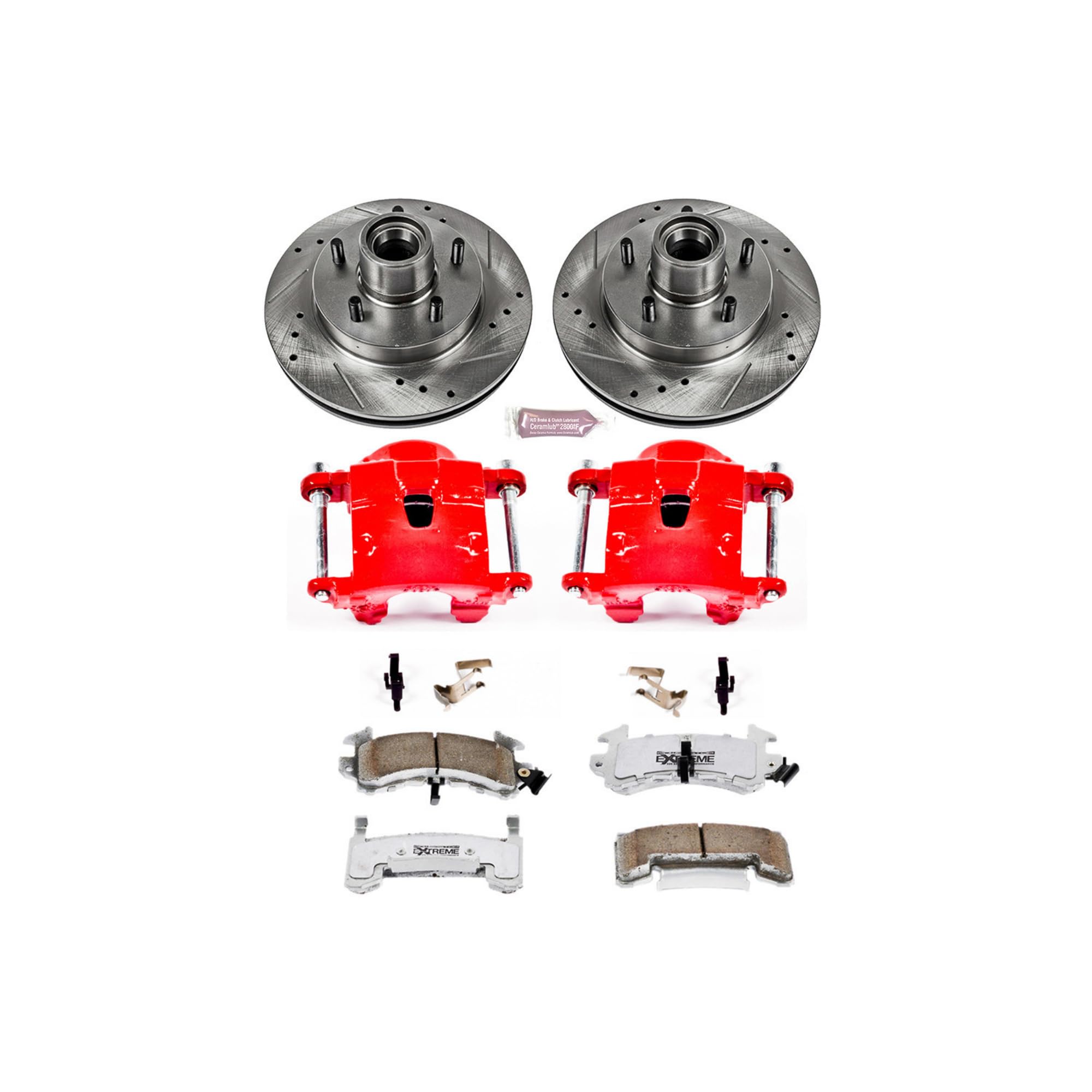Power Stop Z26 Street Warrior KC1482-26 Front Brake Kit Buick Chevrolet GMC Oldsmobile Pontiac