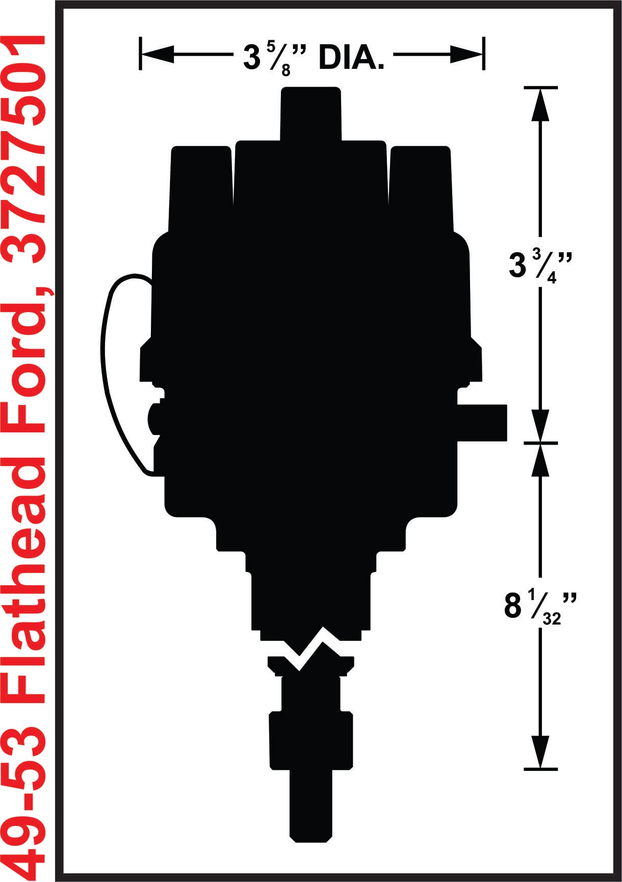 Unilite Mallory Distributor, 49-53 Flathead Ford