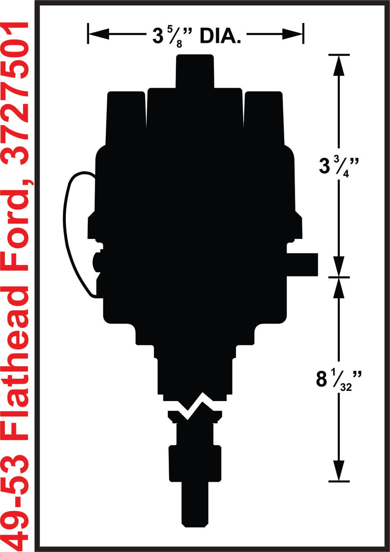 Unilite Mallory Distributor, 49-53 Flathead Ford