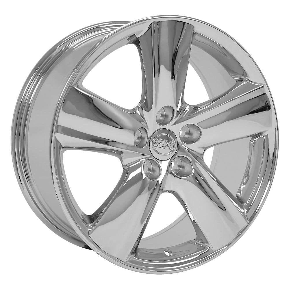 18 Inch OE Wheels LX19 Rim Fits LS460 Style 5x114.3 18x8 Chrome - Hollander 74196 (1)