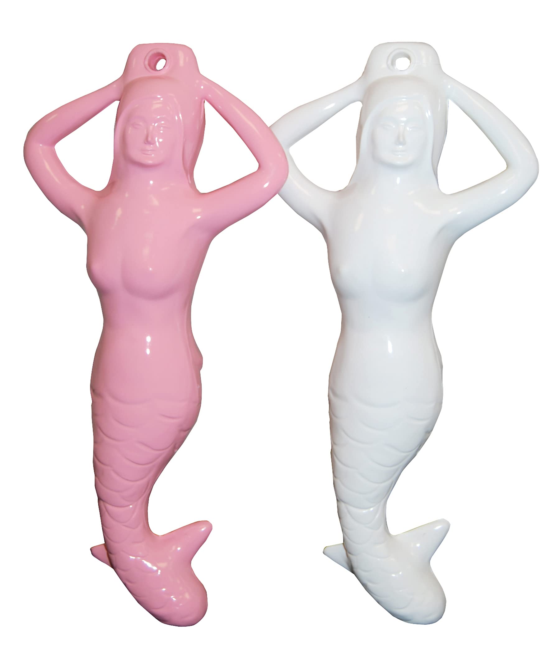Mermaid Fender Taylor Made 5" x 22" for Boats, Flexible Vinyl Construction, Easy Inflate Rubber Football Valve, Protection from Docking Damage, White - 34444