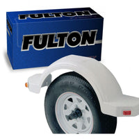 12-Inch Fulton Plastic Fender, White