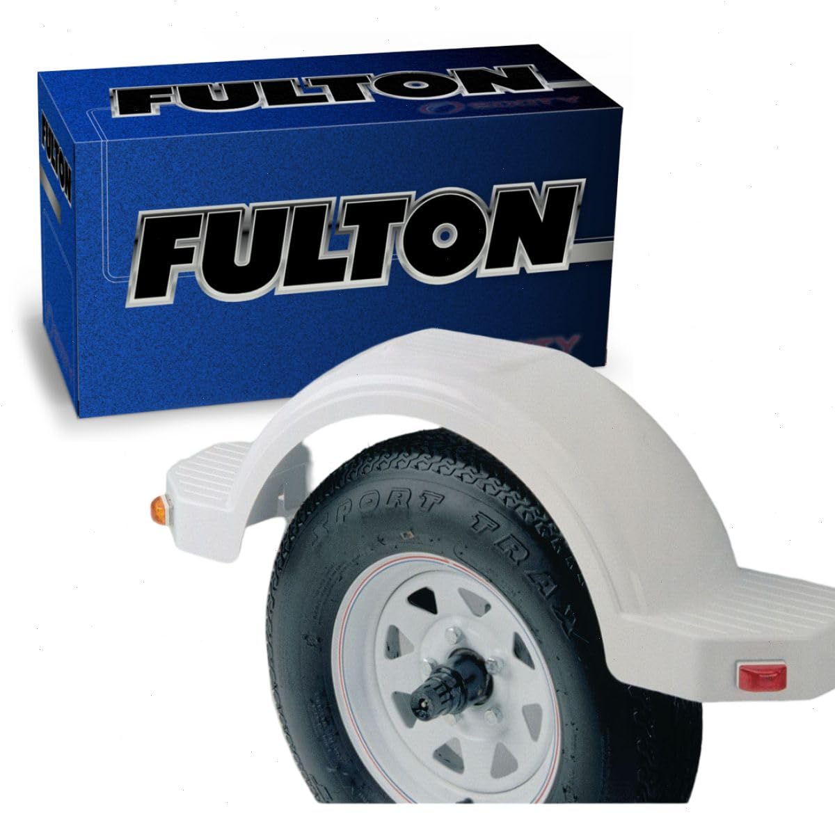 12-Inch Fulton Plastic Fender, White