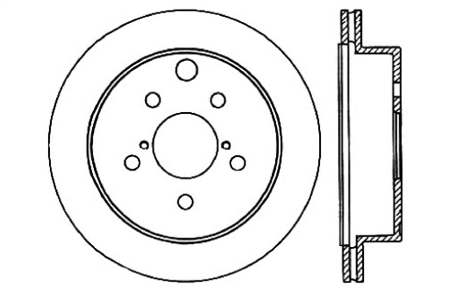 Sport Drilled/Slotted Brake Rotor StopTech 127.47028R (Rear Right), 1 Pack