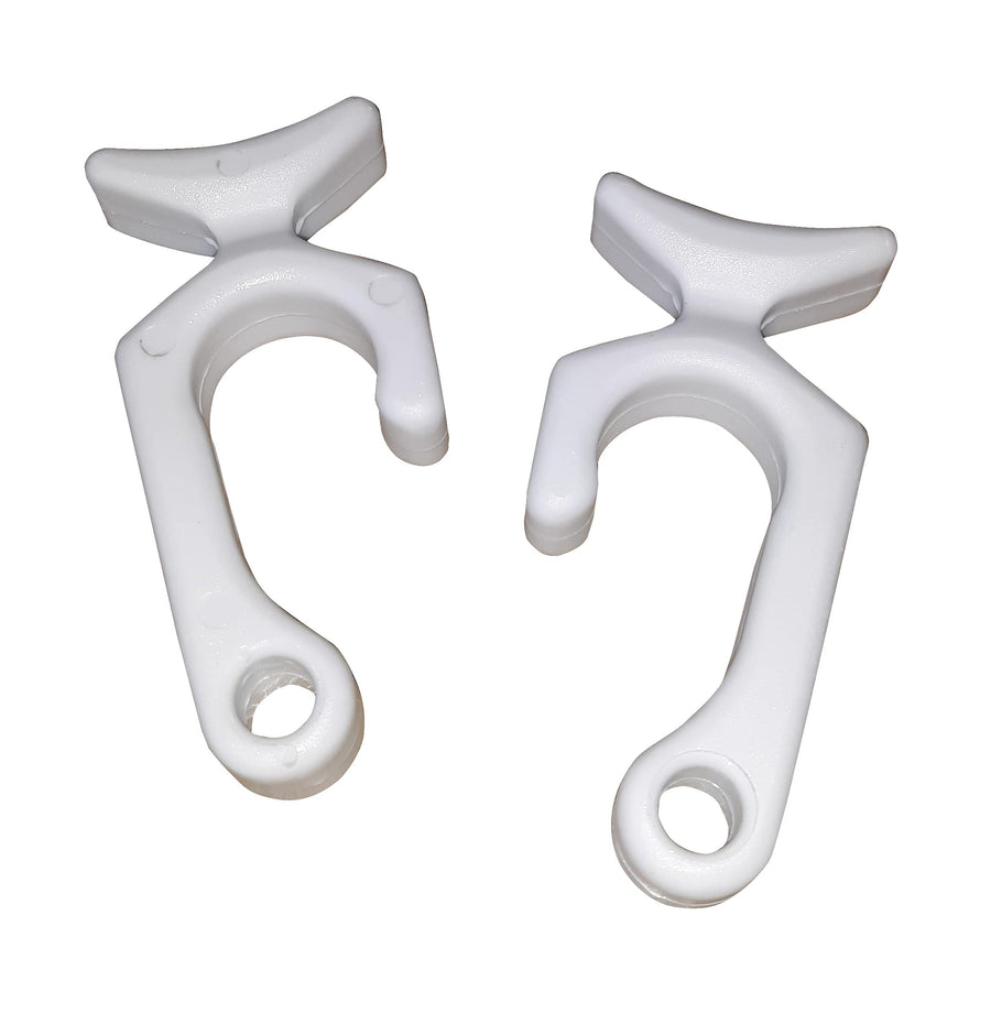 Rail Mount Taylor Made Products 1093 Boat Fender Line Clip (Pair), White