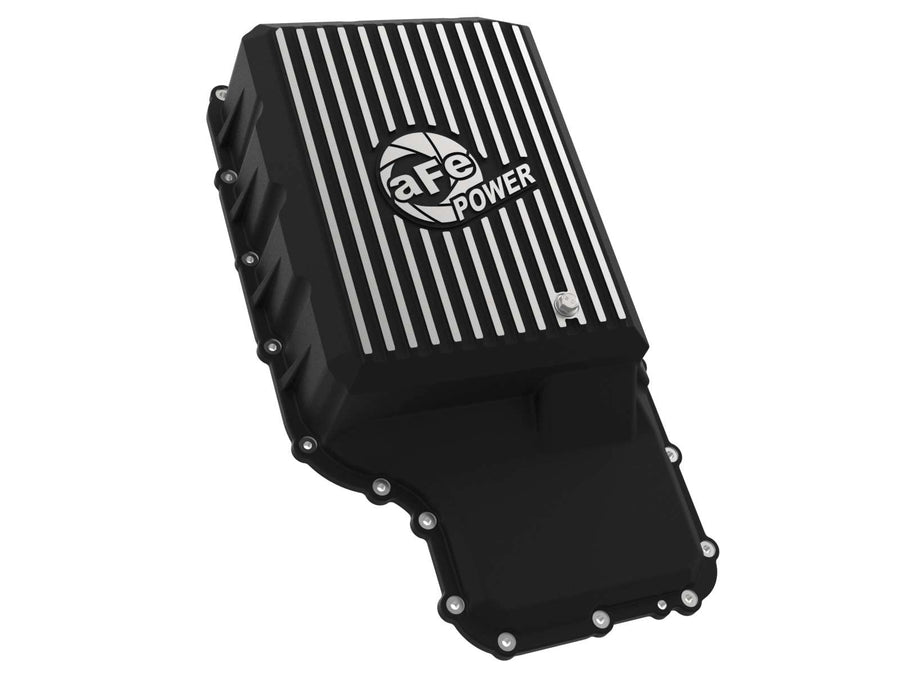 aFe POWER 46-71220B Street Series aFe POWER Transmission Pan, Holds 4 Quarts Over Stock, Black, for 2020-2021 Ford Trucks (10R140 Transmission)