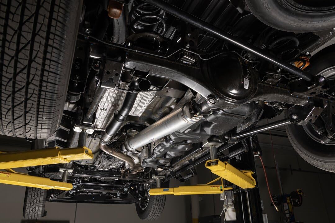 Outlaw Extreme Flowmaster 818177 Cat-Back Exhaust Kit 3 Inch 409 Stainless Steel Black Single Dump Style Turndown High Clearance Compatible with 2024 Toyota Tacoma 2.4L