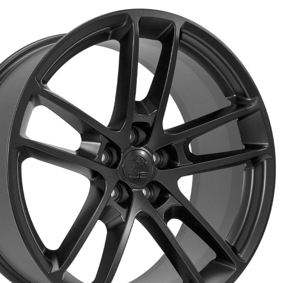 20 Inch OE Wheels DG23 Rim Fits Charger/Challenger SRT Hellcat Style 5x115 20x9 Satin Black - Hollander 2718 (1)