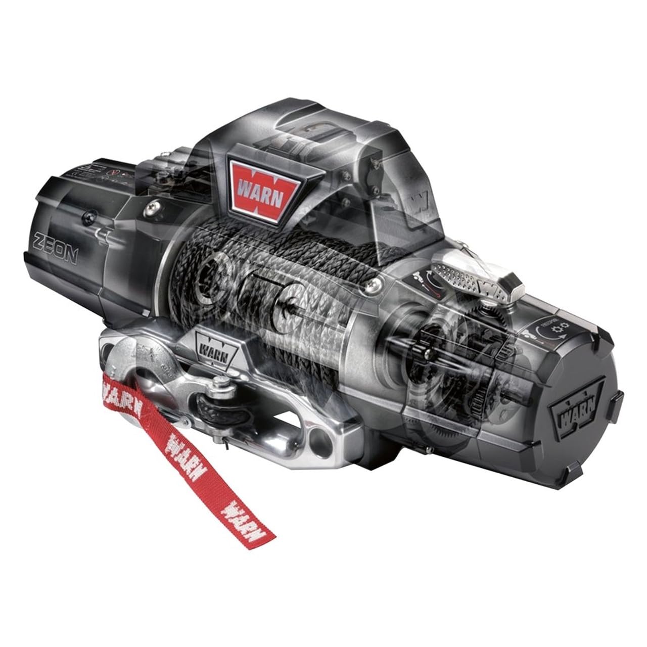 ZEON Warn 8-S Winch with Synthetic Rope - 8000 lb. Capacity