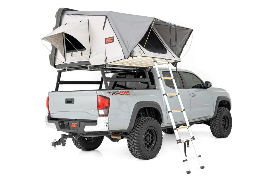 Rough Country Roof Top Hard Shell Tent with Ladder - Rack Mount, Sleeps 2-3