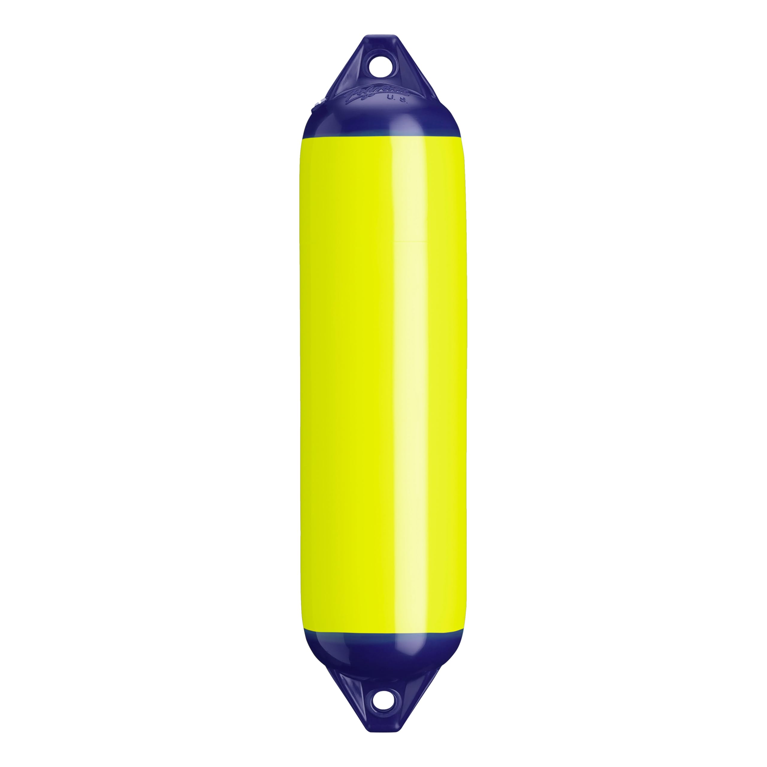 Polyform F-Series Boat Fender Standard F-1 Blue Ropehold - Saturn Yellow