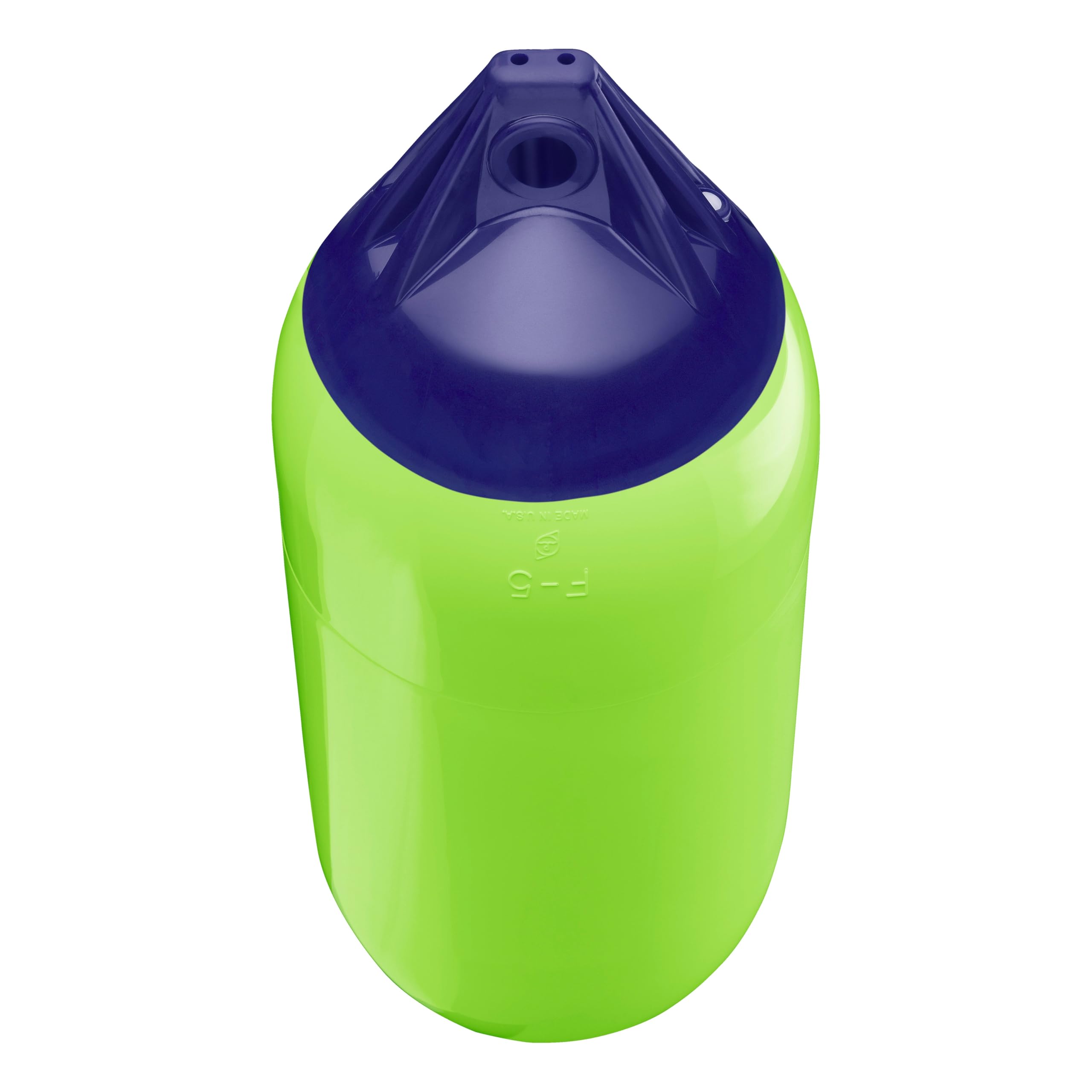 F-5 Standard Polyform Boat Fender - Lime Blue Ropehold