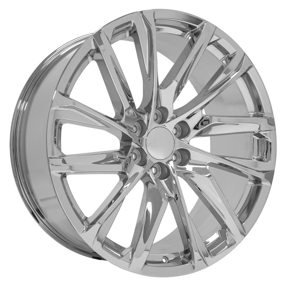 24 Inch OE Wheels CA90 Rim Fits Escalade Style 6x139.7 24x10 Chrome - Hollander 4875 (1)