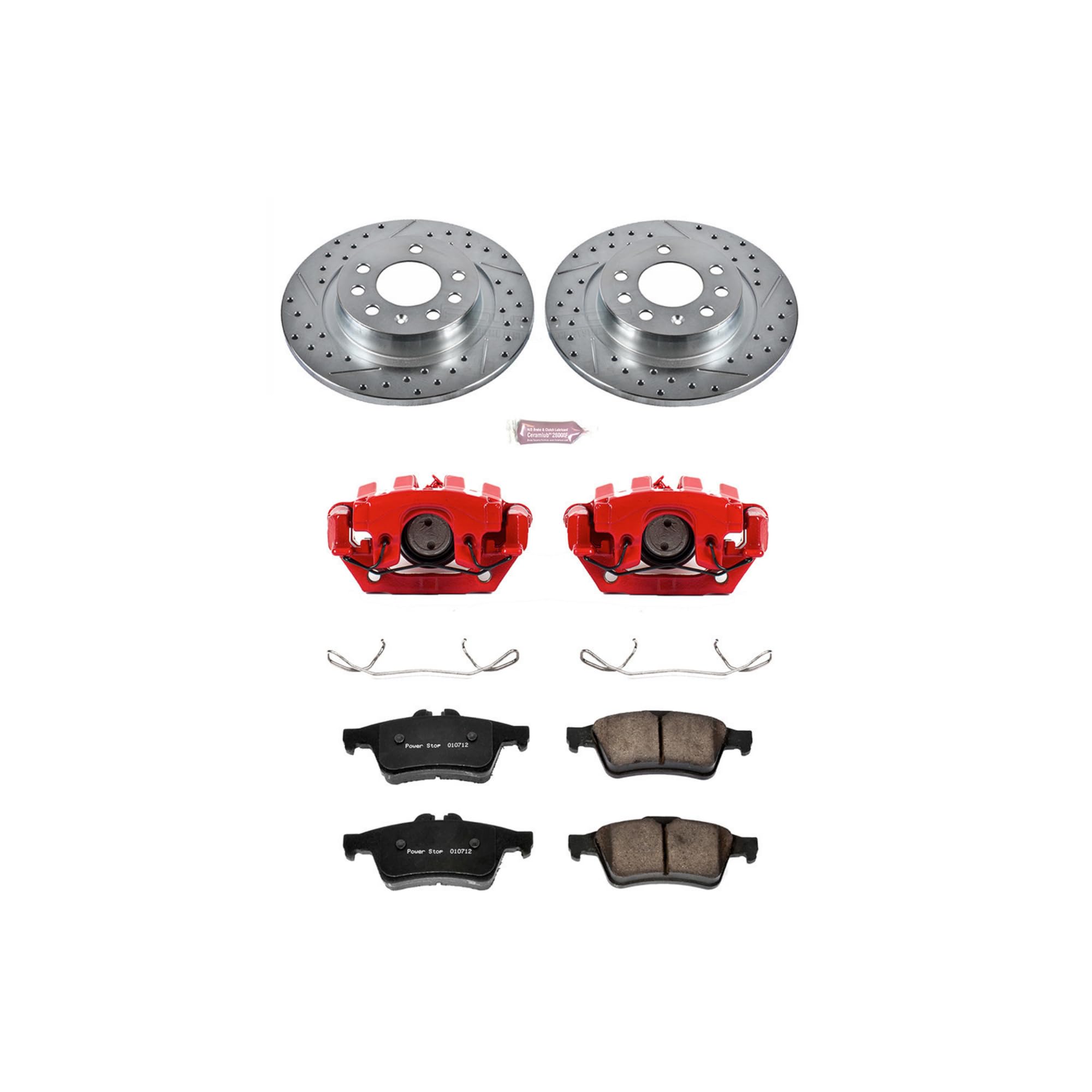 Power Stop Z23 Evolution Sport Brake Kit with Calipers For Saturn Sky 2007-2010, Pontiac Solstice 2006-2009 [Model Specific]