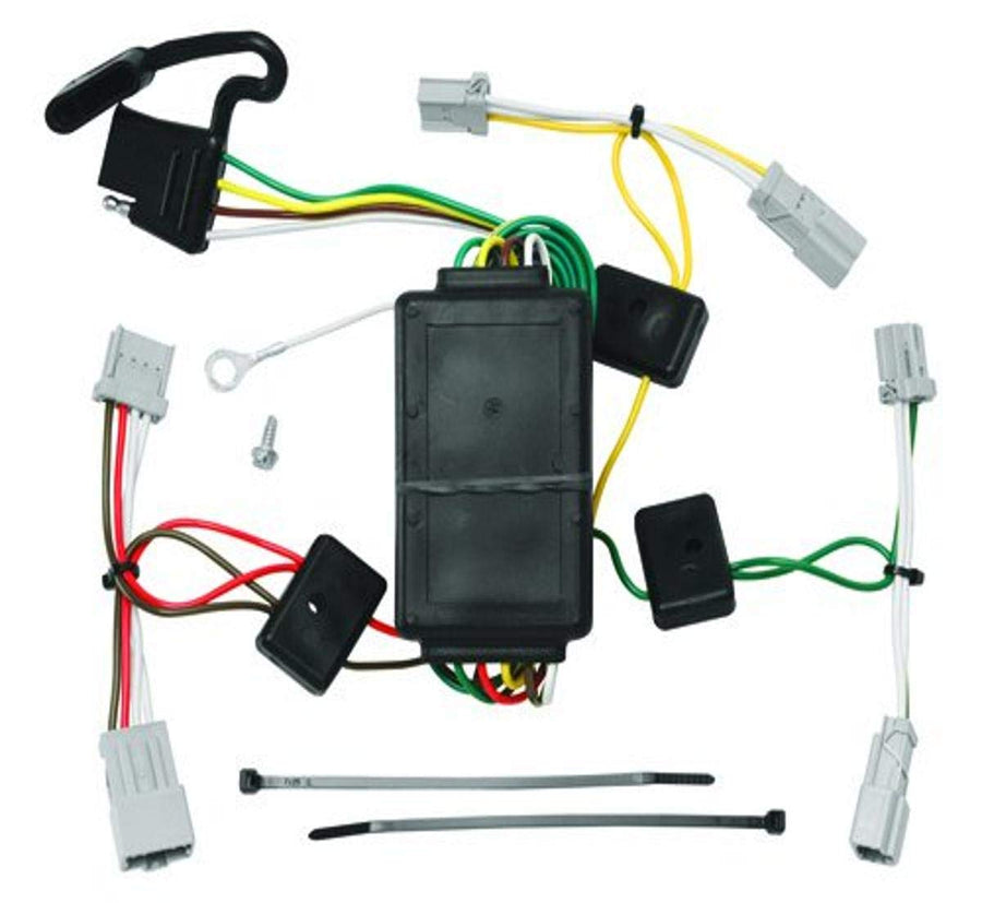 Tow Ready T-One® Tekonsha Harness, 4-Way Flat, Compatible with Select Acura TSX : Honda Accord, Civic, Fit : Mazda 3 : Mitsubishi Galant, Black
