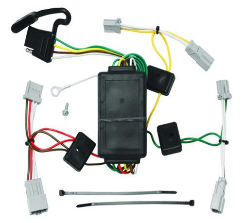 Tow Ready T-One® Tekonsha Harness, 4-Way Flat, Compatible with Select Acura TSX : Honda Accord, Civic, Fit : Mazda 3 : Mitsubishi Galant, Black