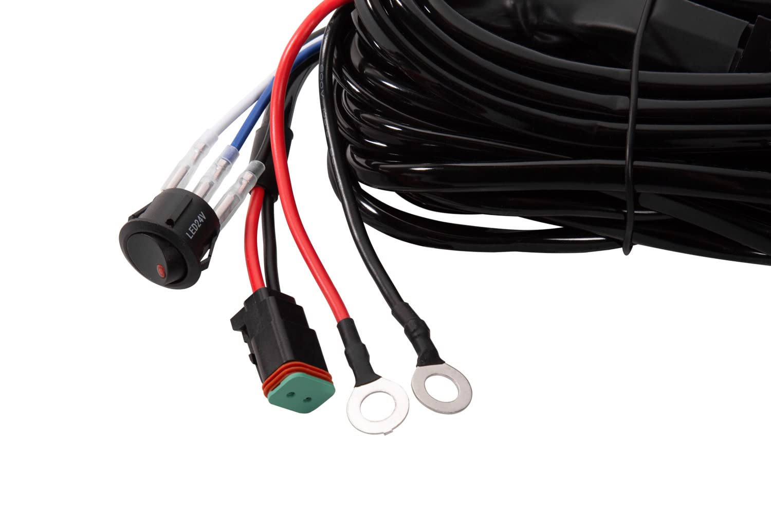 Heavy Duty Diode Dynamics Single Output Light Bar Wiring Harness