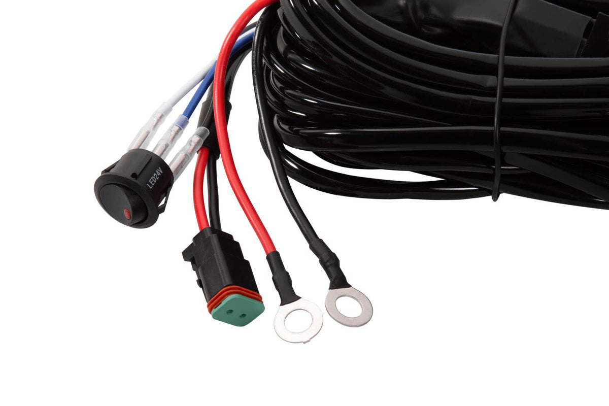 Heavy Duty Diode Dynamics Single Output Light Bar Wiring Harness