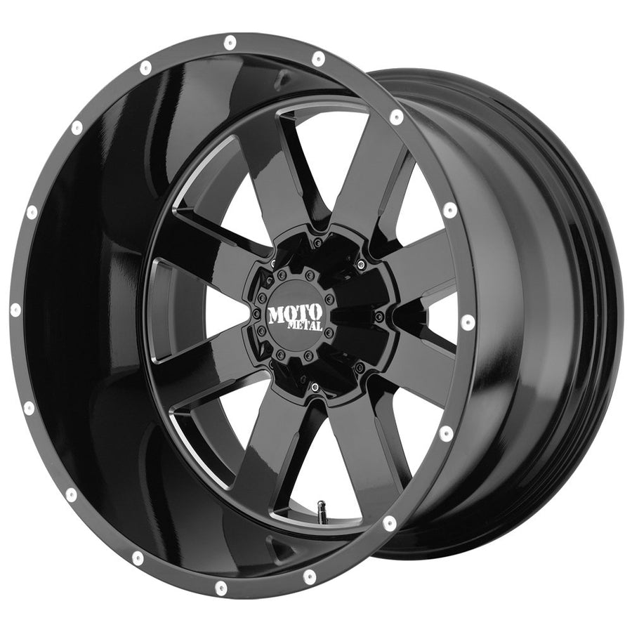 Moto Metal 20X10 MO962 G-BLK MILL -24MM 8X170 - MO96221087324N