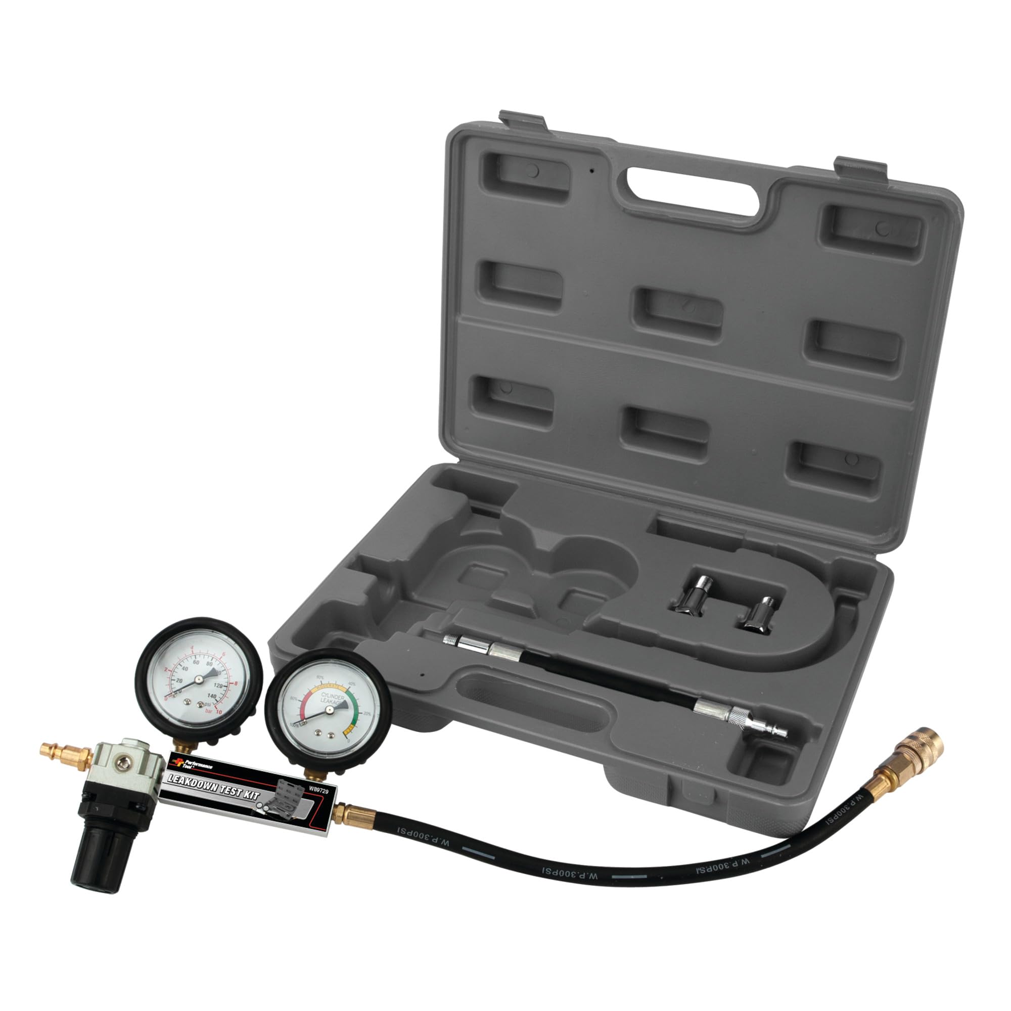 Leak-Down Test Kit Performance Tool W89729 (Not a compression Tester), black