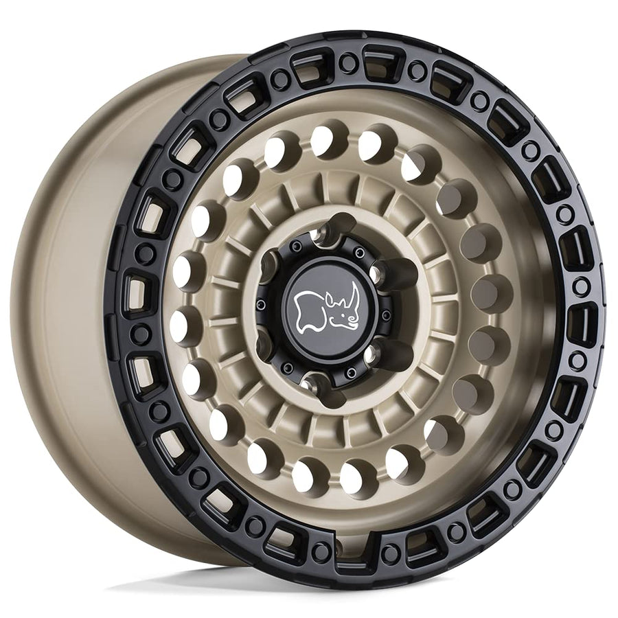 SENTINEL Black Rhino Hard Alloys 17X8.5 5X5.0 4.04-18mm DESERT SAND W/BLACK RING - 1785STN-85127D71