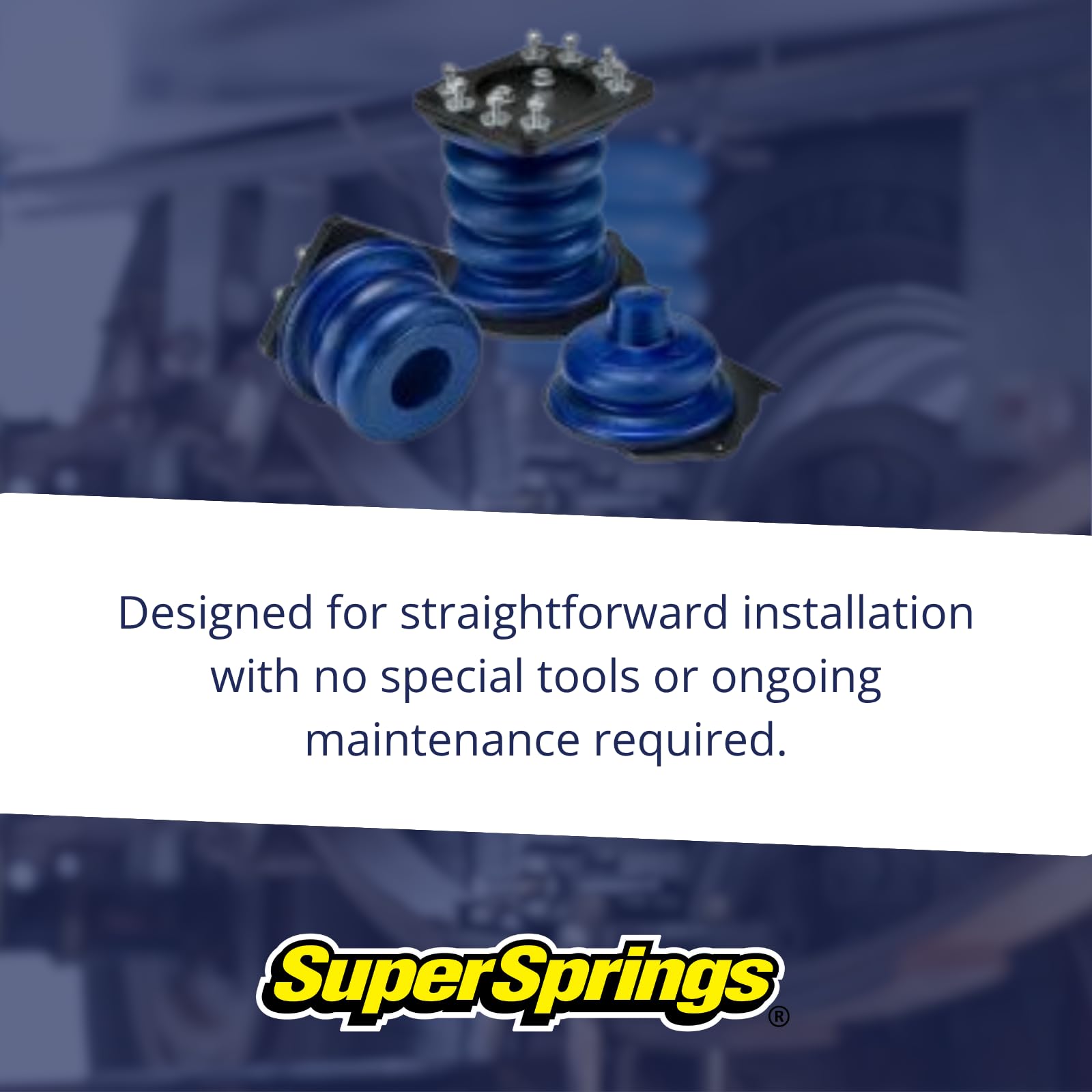 SumoSprings Rear for Chevrolet Silverado 2500|3500, GMC Sierra 2500|3500, blue | SuperSprings SSR-203-40-2