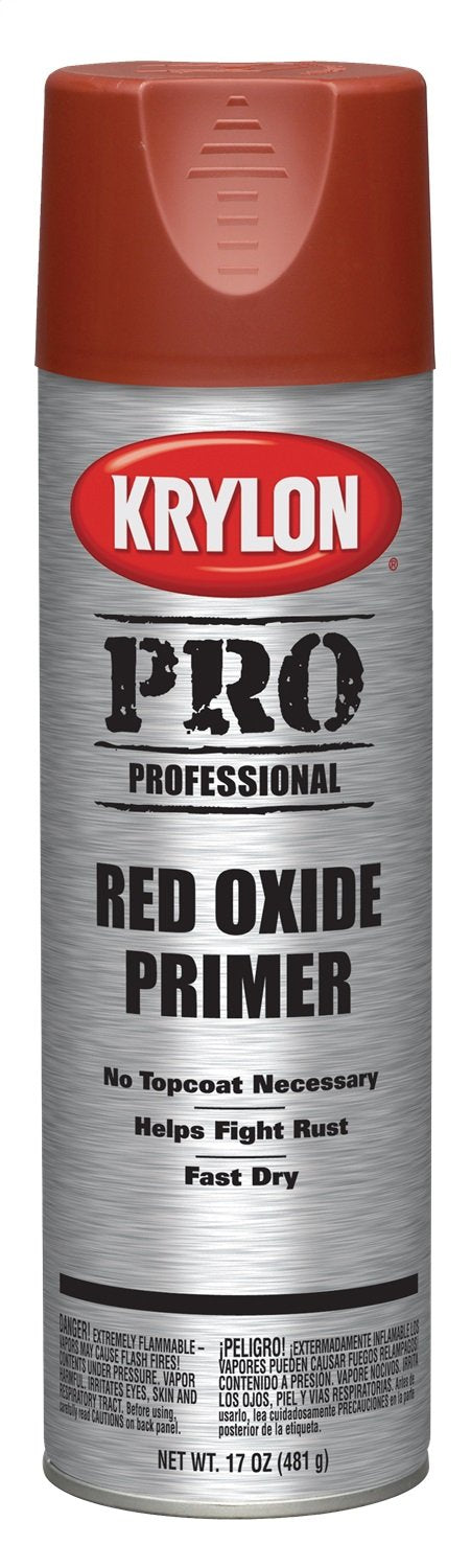 Krylon Professional K05874 Primer, Red Oxide Primer, 17 Ounce