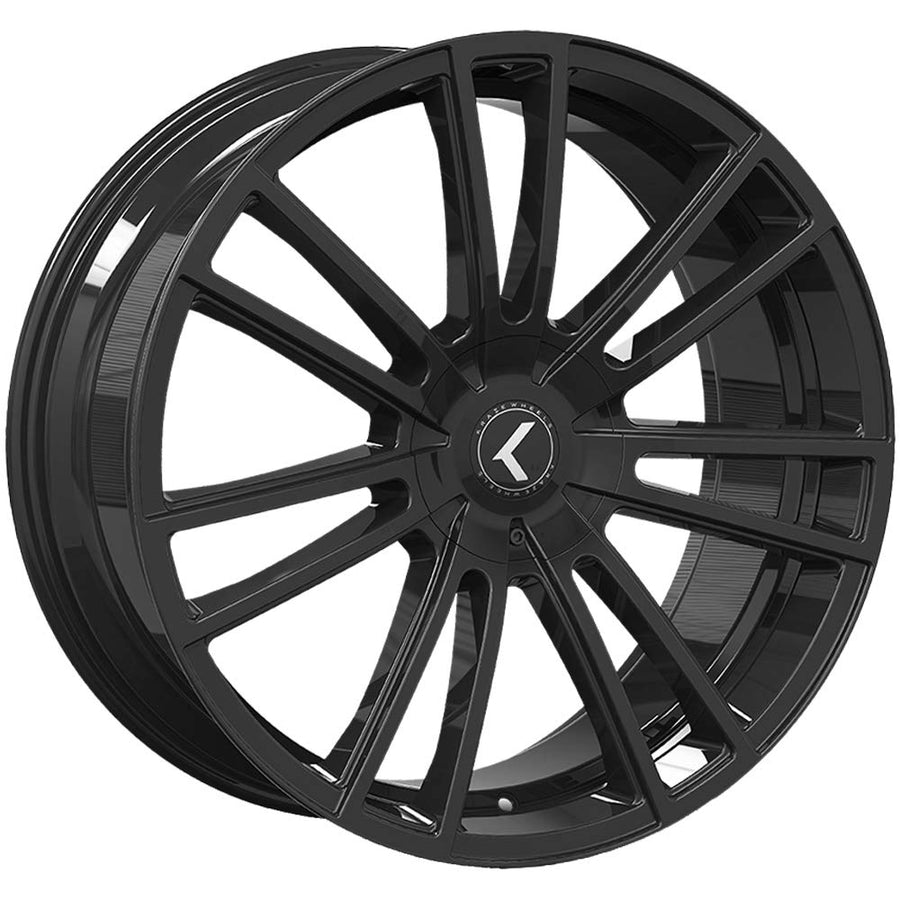 Gloss Black KRAZE SPECTRA Wheel with Aluminum (22 x 8.5 inches /5 x 5 mm, 38 mm Offset)