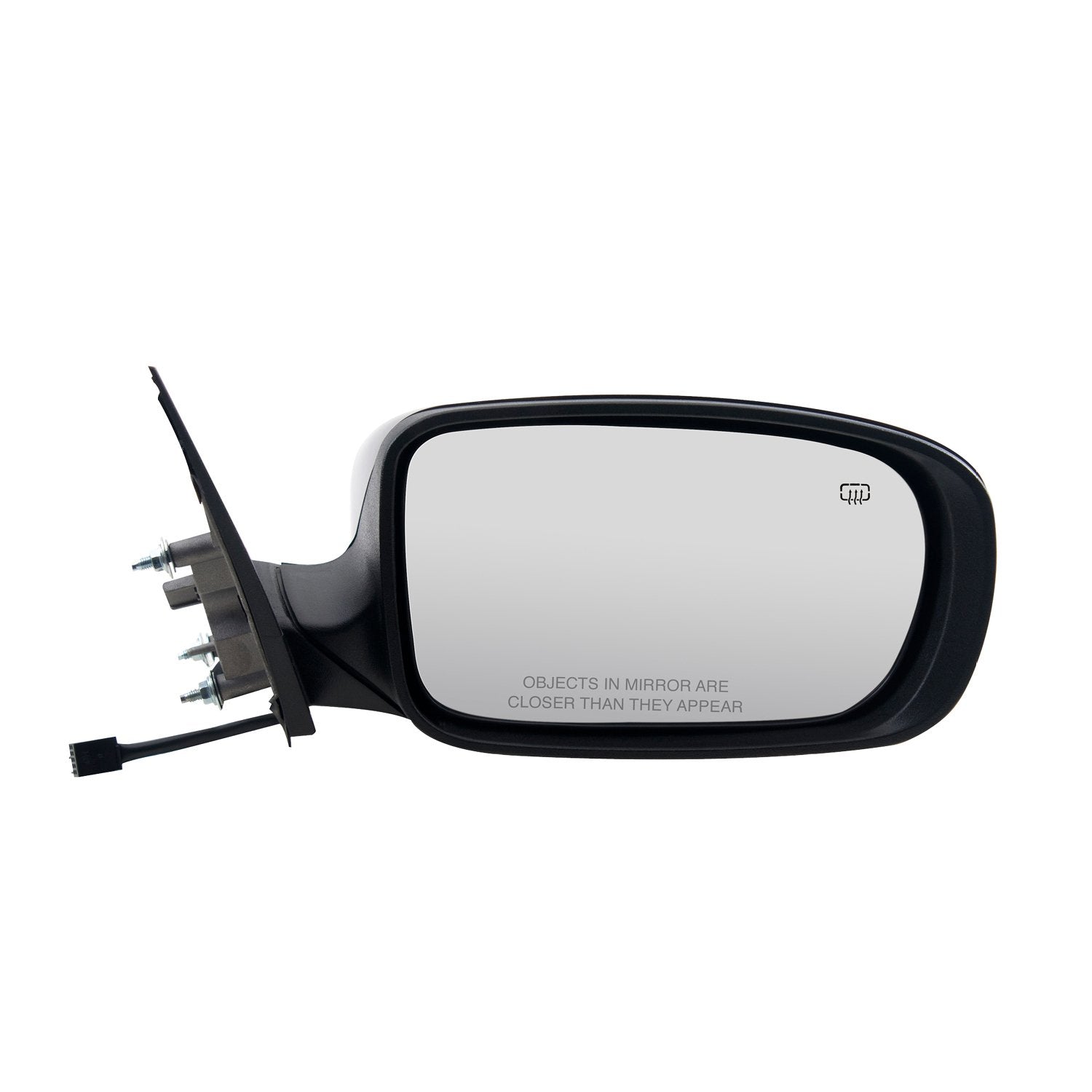 Mirror Passenger Side for Chrysler 300 Sedan, code GTS/X8, textured black w/PTM cover, foldaway, w/o memory, Heated Power