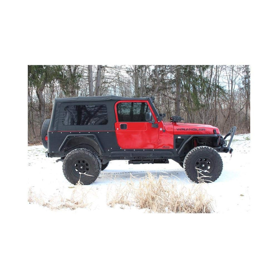 Fishbone Offroad KENFB23029 Fendor Flares Front and Rear Fits Jeep Wrangler, Black