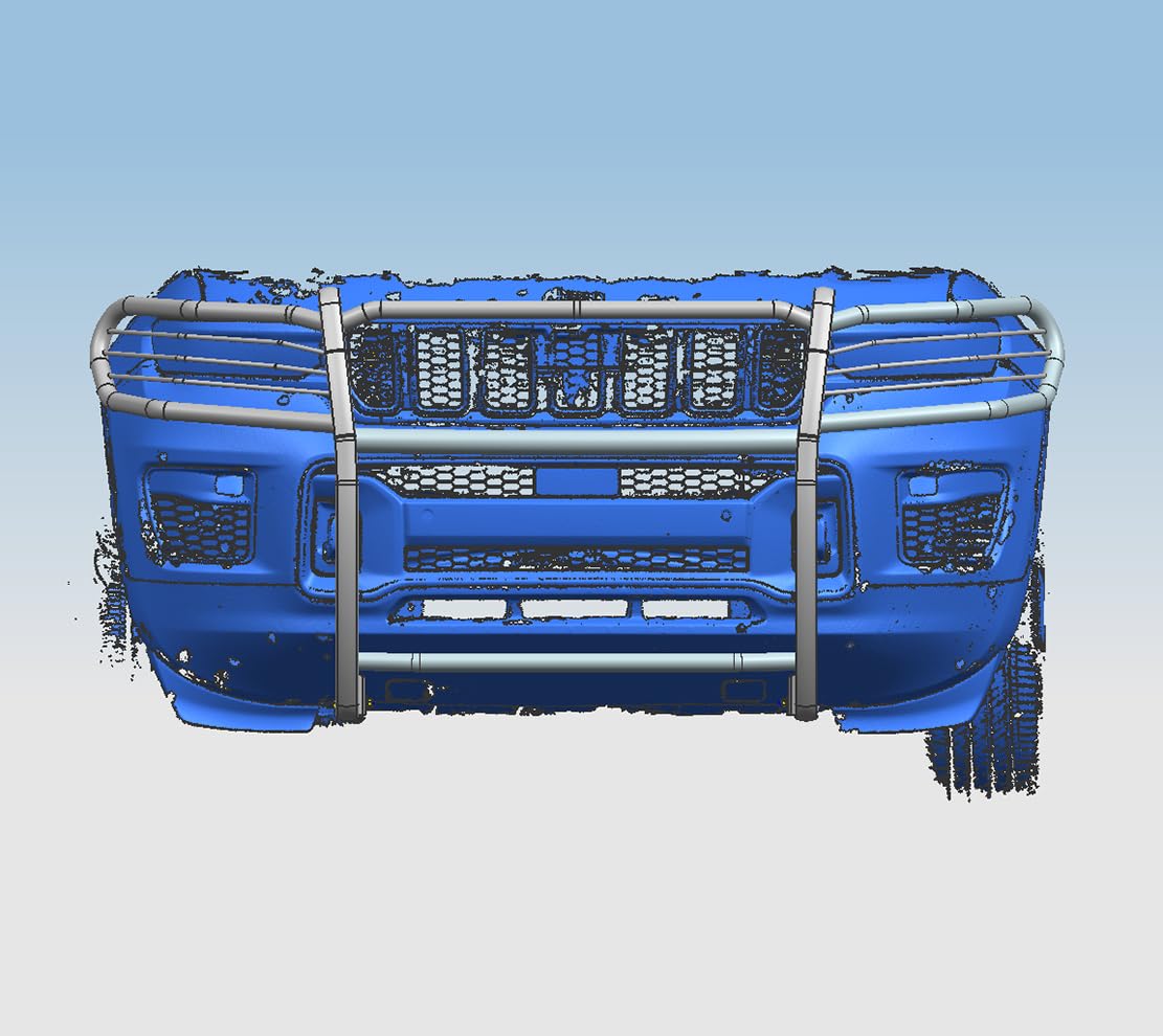 Grille Brush Black Horse Bumper Guard Modular Compatible with 2021-2024 Jeep Grand Cherokee L|2022-2024 Jeep Grand Cherokee-17JGL21MA