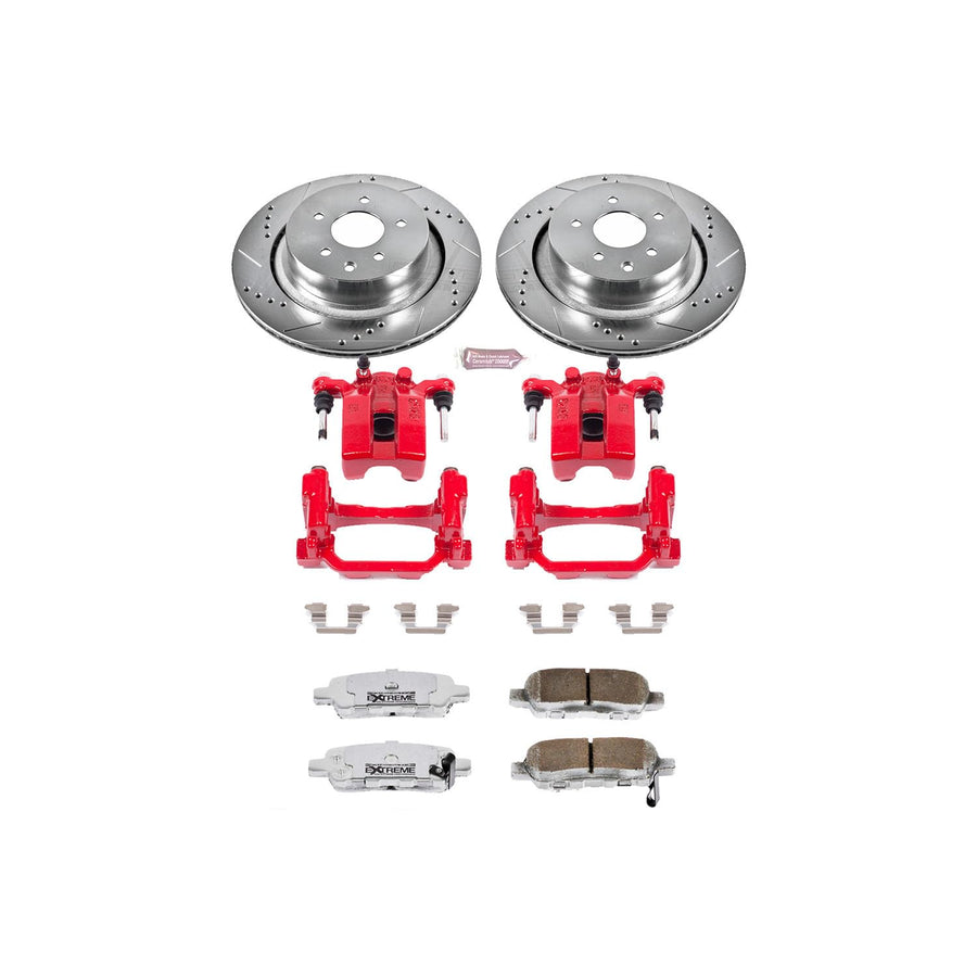 Power Stop Rear KC2986-26 Z26 Street Warrior Brake Kit Infiniti For INFINITI G35 2007-2008, INFINITI G37 2008-2013 [Model Specific]