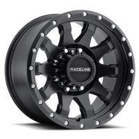 Raceline 934B Wheels CLUTCH Matte Black 20X10"8X170 Bolt Pattern -19mm Offset/(4.75"B/S) 10 Spoke Aluminum Passenger Car Wheels, Full Size Replacement Black Car Rims